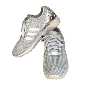 Adidas ZX-Flux Torsion gray and silver sneakers size 8